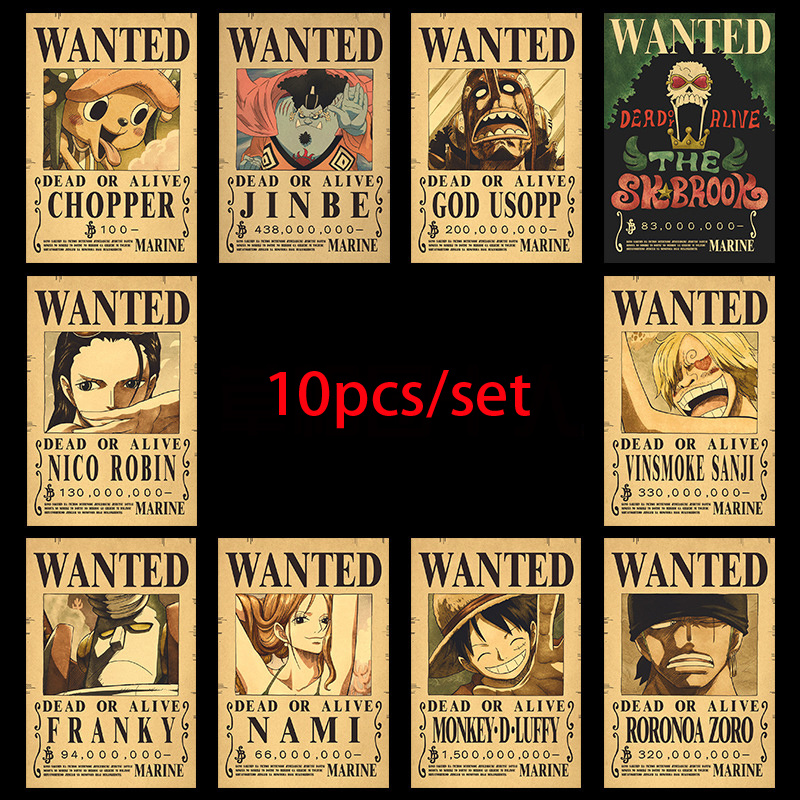 Vintage Collectible Toys - 10 Stück Anime One Piece Luffy
