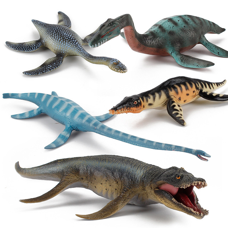 Vintage Collectible Toys - Realistische Jurassische Urzeit-Tiermodelle, Solider Plesiosaurus, Dinosaurier-Actionfiguren,