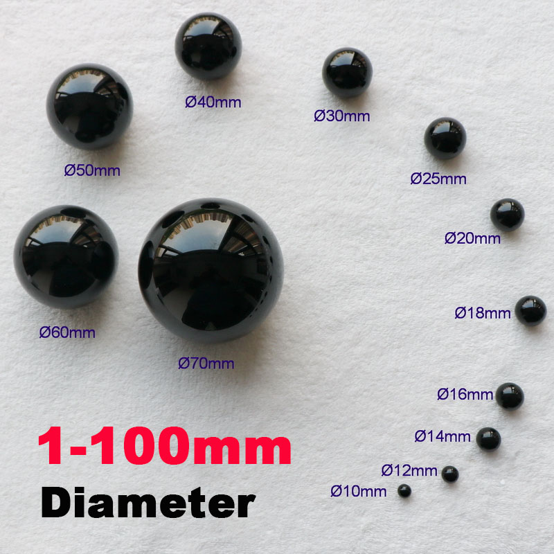 Vintage Collectible Marbles - Schwarze Glasmurmeln 1-100mm Glasperlen für Bastelarbeiten