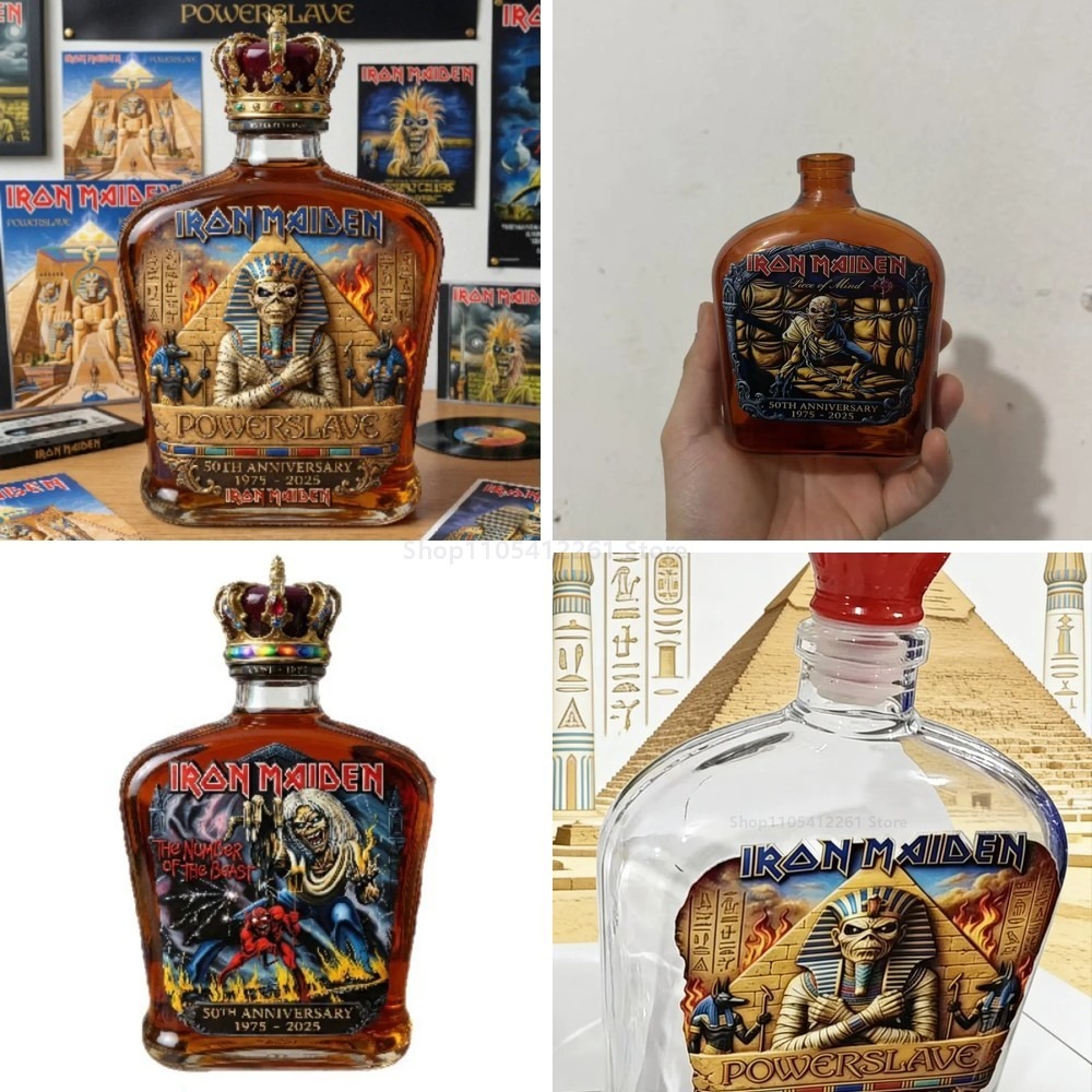 Vintage Collectible Liquor Bottles - Vintage Rock Mumien-Skulptur Likörflasche, Kreativer Glas-Whiskey-Dekanter