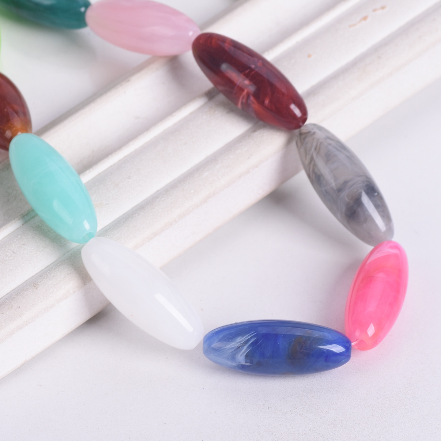 10 Stück Rugby-Perlen in ovale – Vintage Collectible Marbles Bewertung und Preis