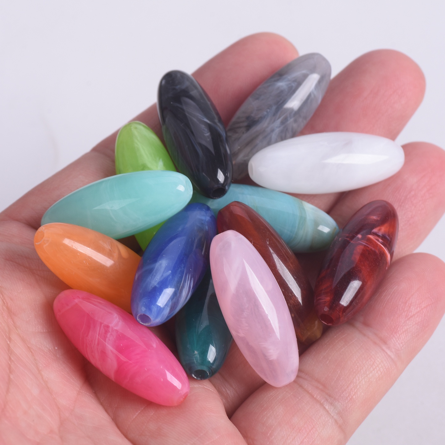 10 Stück Rugby-Perlen in ovale – Vintage Collectible Marbles Bewertung und Preis