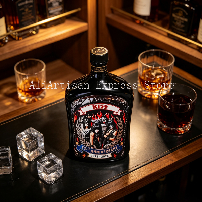 Rock-Musik-inspirierter Whiske – Vintage Collectible Liquor Bottles Bewertung und Preis