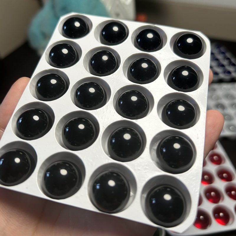 Schwarze Glasmurmeln 1-100mm G – Vintage Collectible Marbles Bewertung und Preis