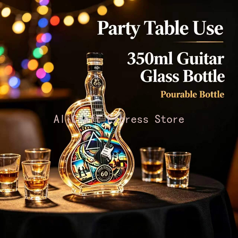 Vintage Rock-Muster Gitarren-G – Vintage Collectible Liquor Bottles Bewertung und Preis