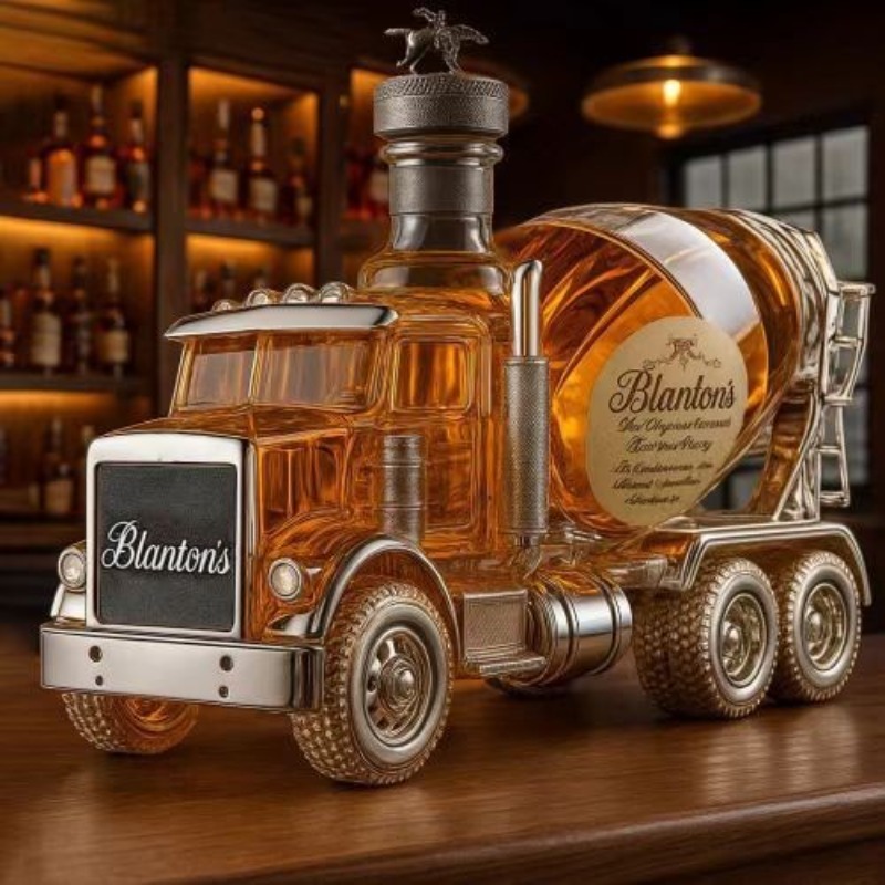 Vintage-Truck-Design Glas-Whis – Vintage Collectible Liquor Bottles Bewertung und Preis