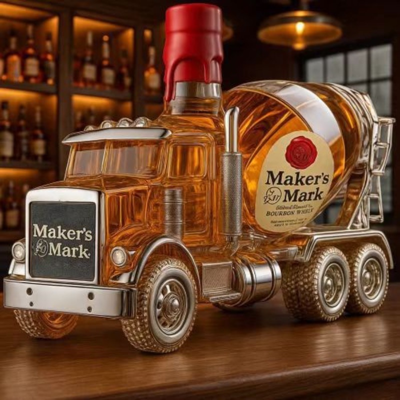 Vintage-Truck-Design Glas-Whis – Vintage Collectible Liquor Bottles Bewertung und Preis