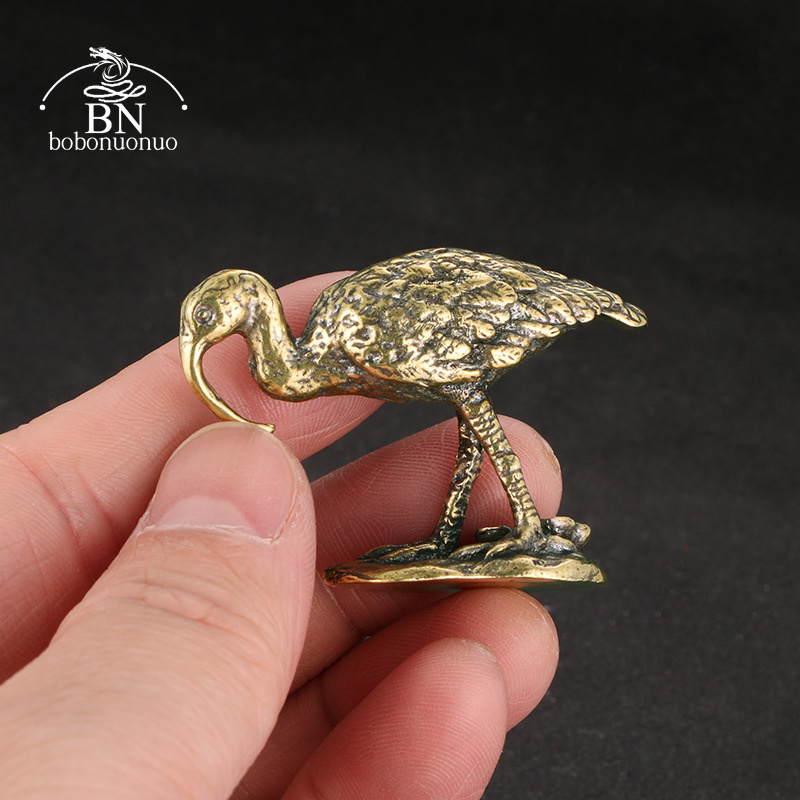 Messing-Vintage-Kranichfiguren – Vintage Collectible Ornaments Bewertung und Preis