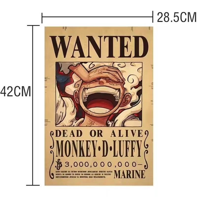 Anime One Piece Wanted-Plakate – Vintage Collectible Toys Bewertung und Preis